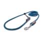 Preview: easy-long Hundeleine Ø11mm - 4m - blau und schwarz im Zickzack